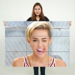 โปสเตอร์ ขนาดใหญ่ ภาพนักร้อง Miley Cyrus 